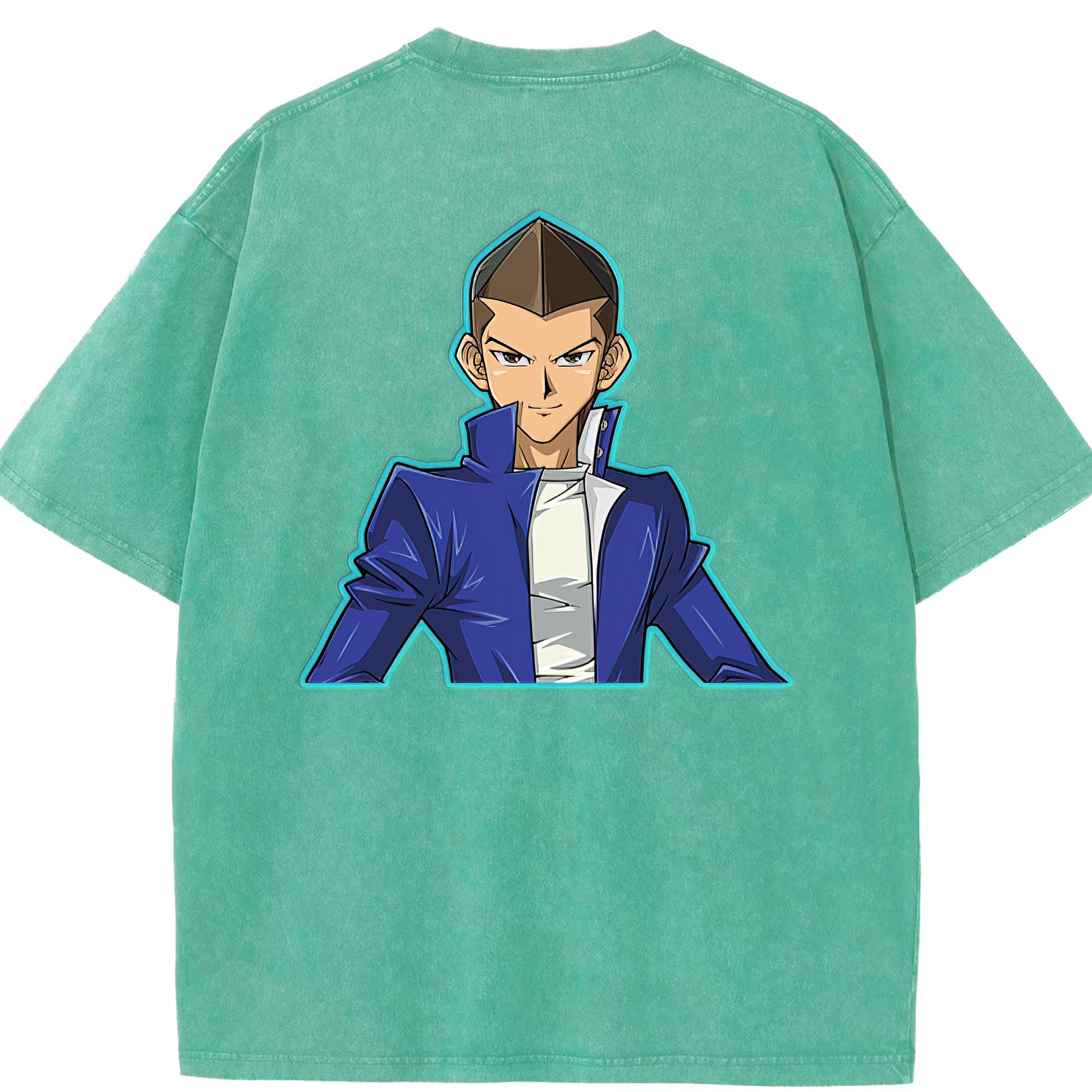 （画像用） 遊☆戯☆王 Yu-Gi-Oh! 綿100% ヴィンテージ風 半袖Tシャツ（背面プリント）